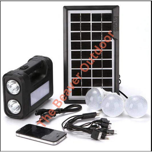 Panel Solar + Linterna Outdoor